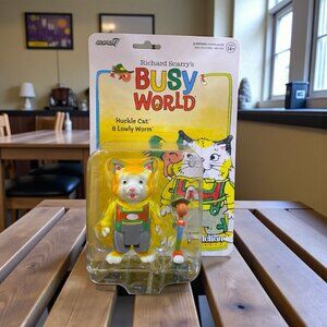 Richard Scarry's Busy World: Huckle Cat & Lowly Worm - ReAction Figure x Super7